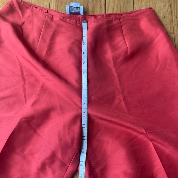 Ann Taylor LOFT orange/red cropped pant. - Picture 2 of 5